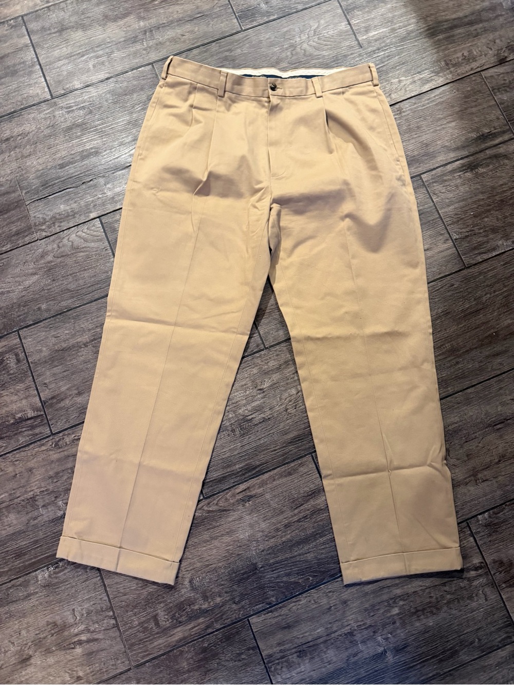 Brooks Brothers Advantage Chino Elliot Fit Dress Khaki Pants Mens 38x31 Tan